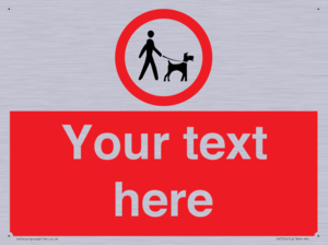 Custom Road regulatory dogs on leads